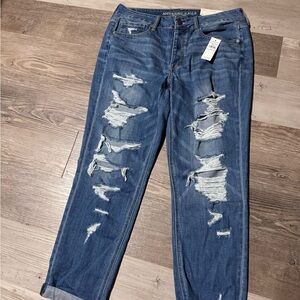 American Eagle Outfitters Women's Distressed Blue Jeans